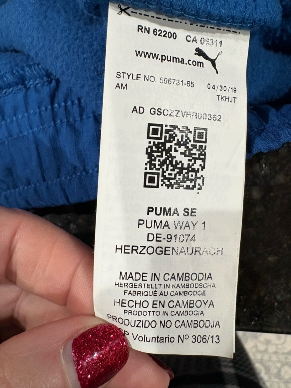 Puma Colorblock Sherpa Jacket in Teal, Navy, White & Orange - Picture 15 of 15